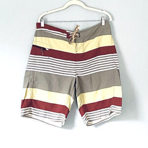 Patagonia Shorts Mens Size 34 Sea Wavefarer Striped Board Shorts Beach Preppy